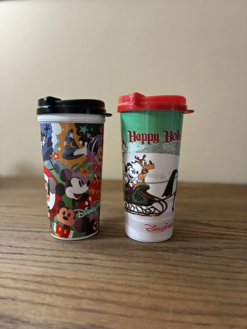 Walt Disney World Resort Reusable Refillable 16oz Mug; Lot of 6; Assorted